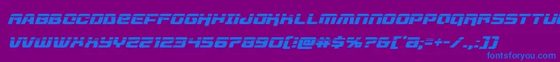 livewiredlaserital Font – Blue Fonts on Purple Background