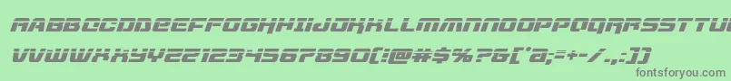 livewiredlaserital Font – Gray Fonts on Green Background