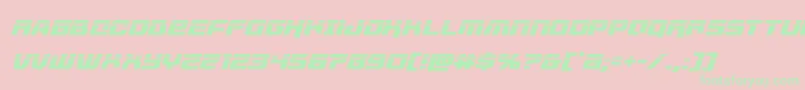 livewiredlaserital Font – Green Fonts on Pink Background