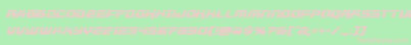 livewiredlaserital Font – Pink Fonts on Green Background