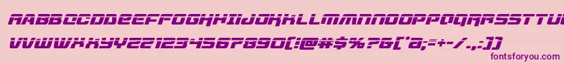 livewiredlaserital-Schriftart – Violette Schriften auf rosa Hintergrund