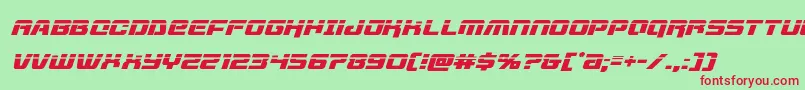 livewiredlaserital Font – Red Fonts on Green Background