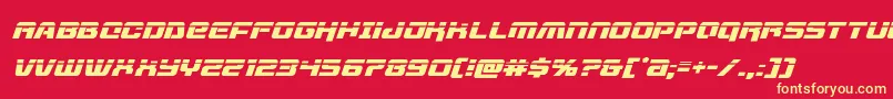 livewiredlaserital Font – Yellow Fonts on Red Background