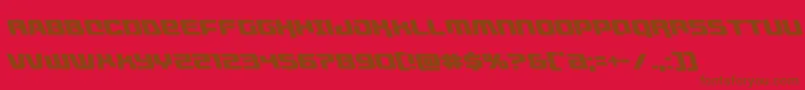 livewiredleft Font – Brown Fonts on Red Background