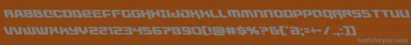 フォントlivewiredleft – 茶色の背景に灰色の文字