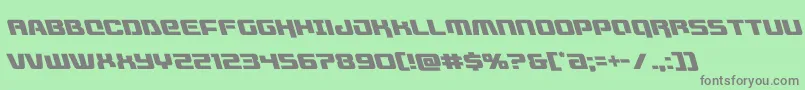 Fonte livewiredleft – fontes cinzas em um fundo verde