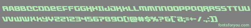 フォントlivewiredleft – 灰色の背景に緑のフォント