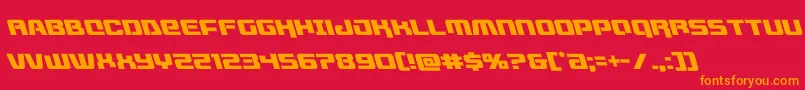 livewiredleft Font – Orange Fonts on Red Background