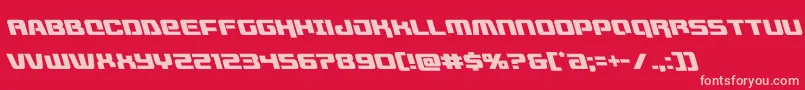 Police livewiredleft – polices roses sur fond rouge
