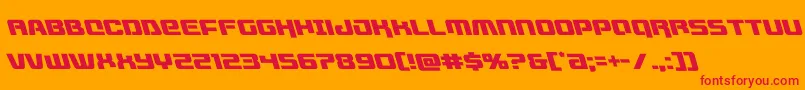 livewiredleft Font – Red Fonts on Orange Background