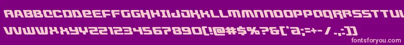 livewiredleft-Schriftart – Rosa Schriften auf violettem Hintergrund