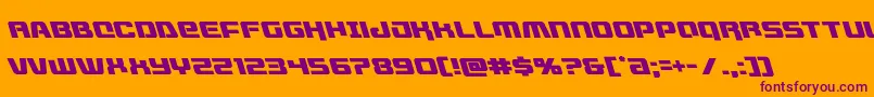 livewiredleft Font – Purple Fonts on Orange Background