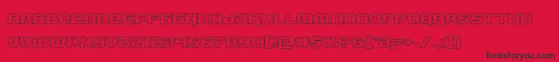 livewiredout Font – Black Fonts on Red Background