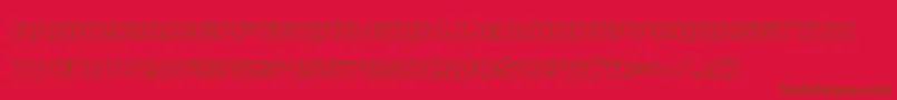 fuente livewiredout – Fuentes Marrones Sobre Fondo Rojo