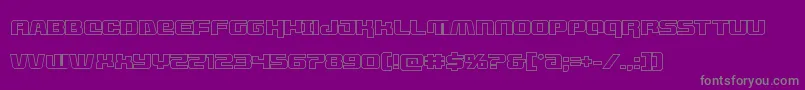 livewiredout-Schriftart – Graue Schriften auf violettem Hintergrund