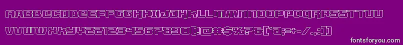 Czcionka livewiredout – zielone czcionki na fioletowym tle