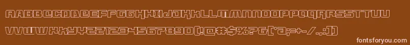 livewiredout Font – Pink Fonts on Brown Background