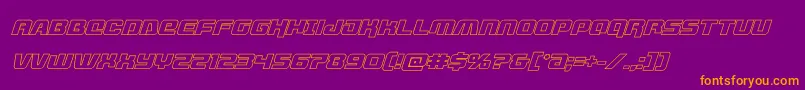 livewiredoutital Font – Orange Fonts on Purple Background