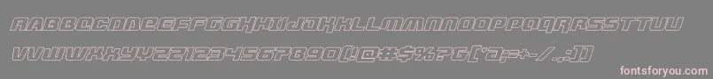 livewiredoutital Font – Pink Fonts on Gray Background