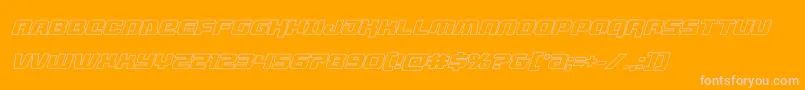 livewiredoutital Font – Pink Fonts on Orange Background