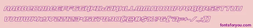livewiredoutital Font – Purple Fonts on Pink Background