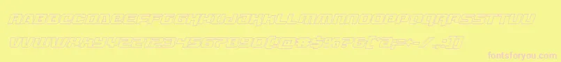 livewiredoutital Font – Pink Fonts on Yellow Background