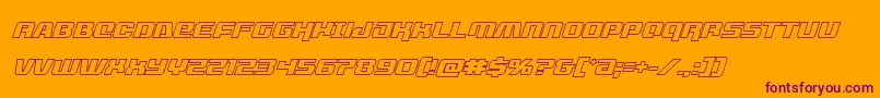 livewiredoutital Font – Purple Fonts on Orange Background