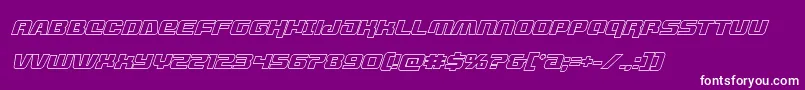 livewiredoutital Font – White Fonts on Purple Background
