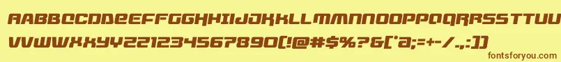 livewiredsemital Font – Brown Fonts on Yellow Background