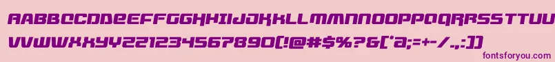 livewiredsemital Font – Purple Fonts on Pink Background