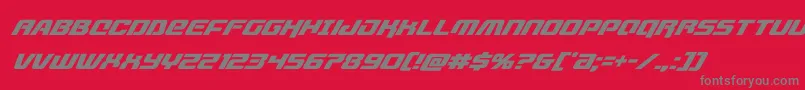 livewiredsuperital Font – Gray Fonts on Red Background