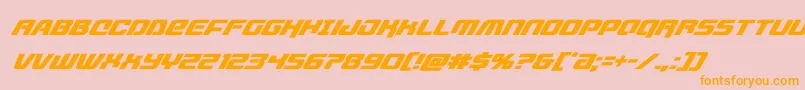 livewiredsuperital Font – Orange Fonts on Pink Background