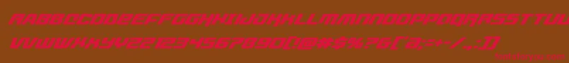 livewiredsuperital Font – Red Fonts on Brown Background
