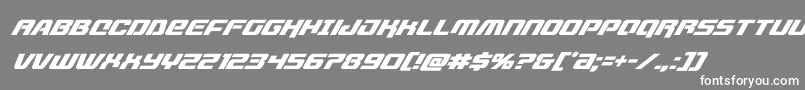 livewiredsuperital Font – White Fonts on Gray Background