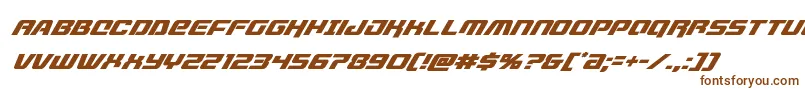 Шрифт livewiredsuperital – коричневые шрифты на белом фоне
