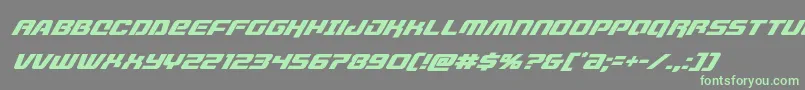 livewiredsuperital Font – Green Fonts on Gray Background