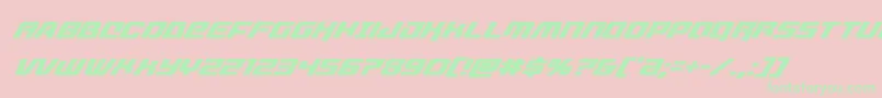 livewiredsuperital Font – Green Fonts on Pink Background