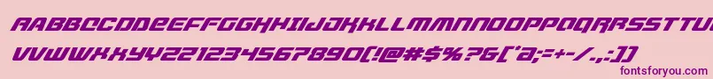 livewiredsuperital Font – Purple Fonts on Pink Background