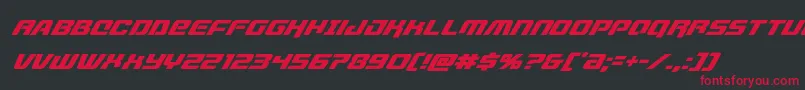 livewiredsuperital Font – Red Fonts on Black Background