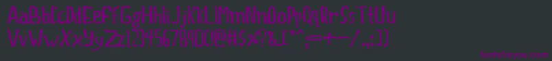 Thisprty Font – Purple Fonts on Black Background