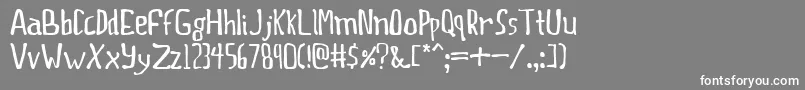Thisprty Font – White Fonts on Gray Background