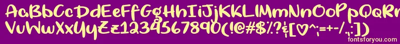 Living Selflessly   Font – Yellow Fonts on Purple Background