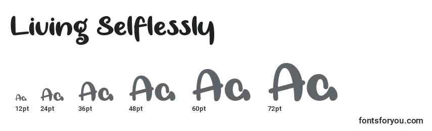 Living Selflessly   Font Sizes