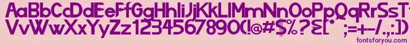 LIZARD   Font – Purple Fonts on Pink Background