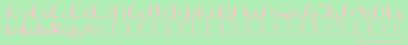 Lizzard Font – Pink Fonts on Green Background