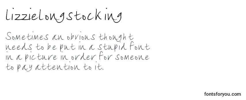 Review of the Lizzielongstocking (132776) Font