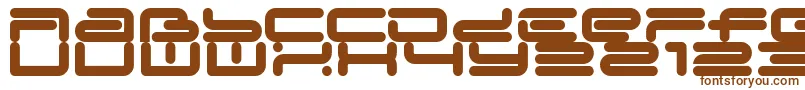 Шрифт LL MEDIE – коричневые шрифты на белом фоне