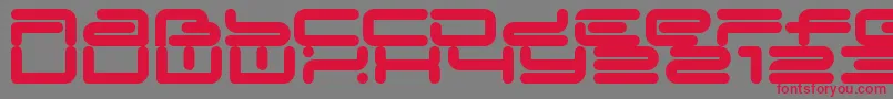 LL MEDIE Font – Red Fonts on Gray Background