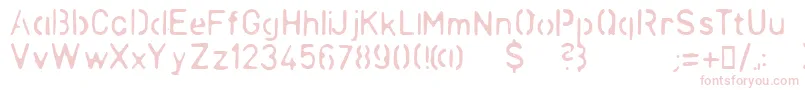 LLCHINA Font – Pink Fonts on White Background