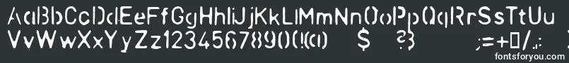 LLCHINA-fontti – valkoiset fontit